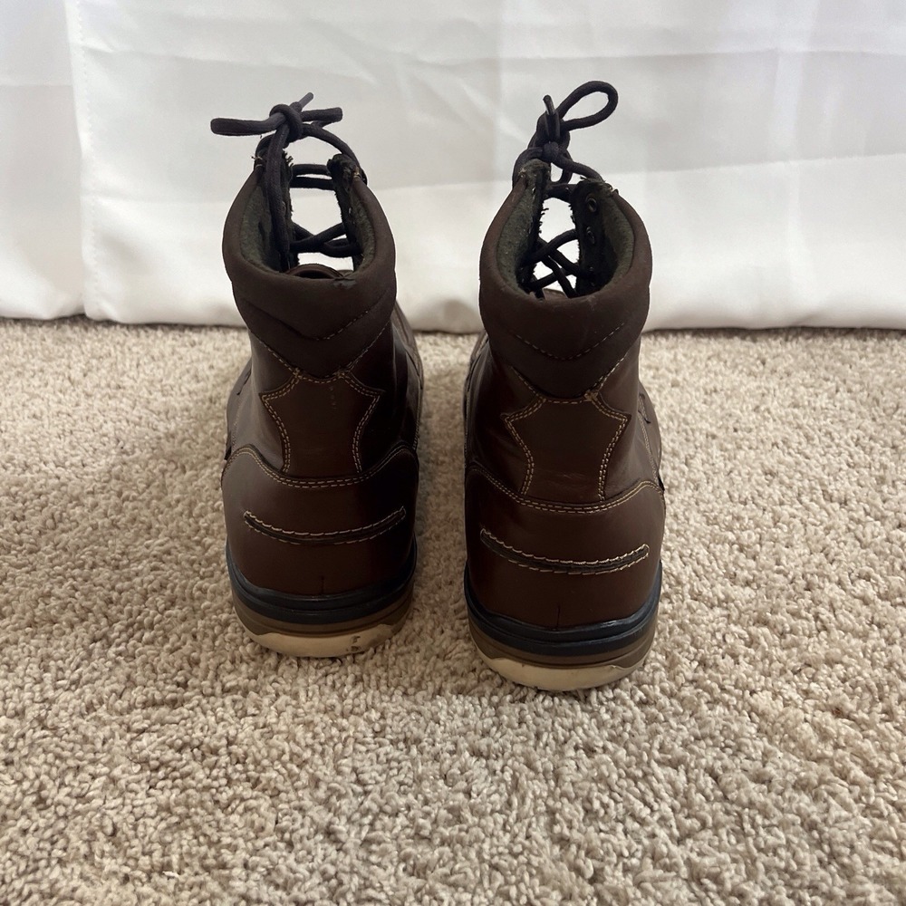 Target High Top Brown Faux‎ Leather Lace Up Casual Boots Men's Size 13 - Picture 7 of 7